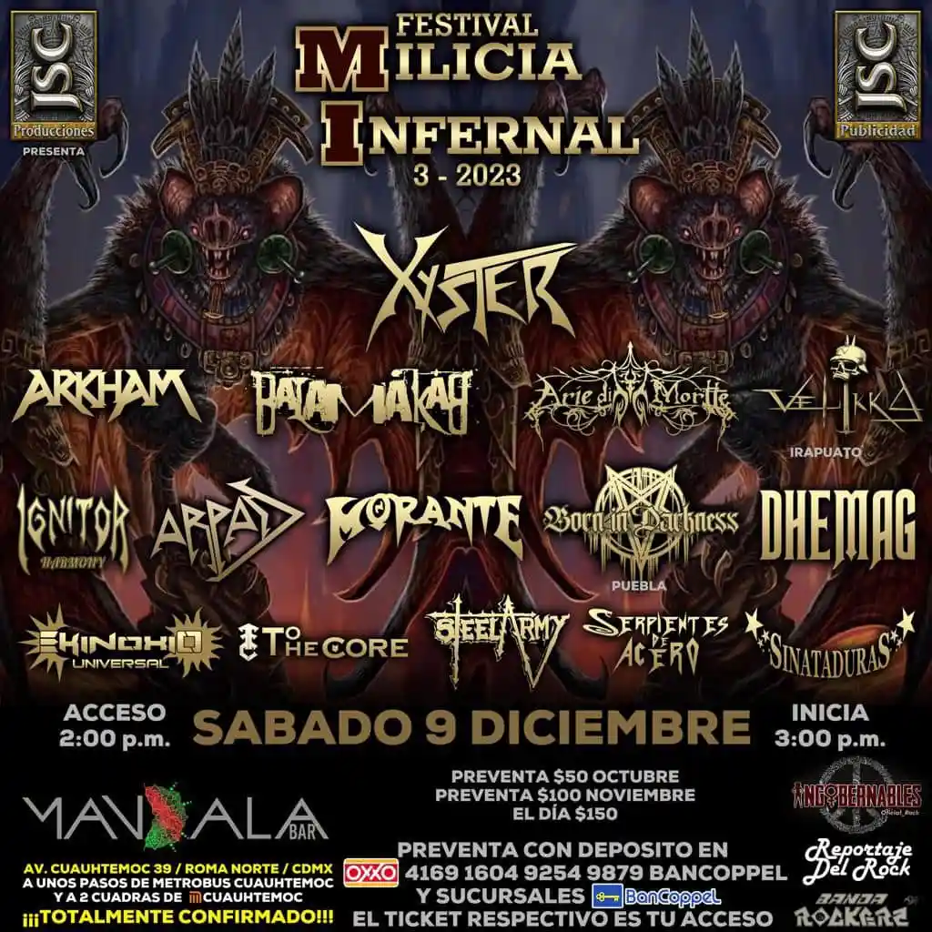 Poster del evento Festival Milicia Infernal