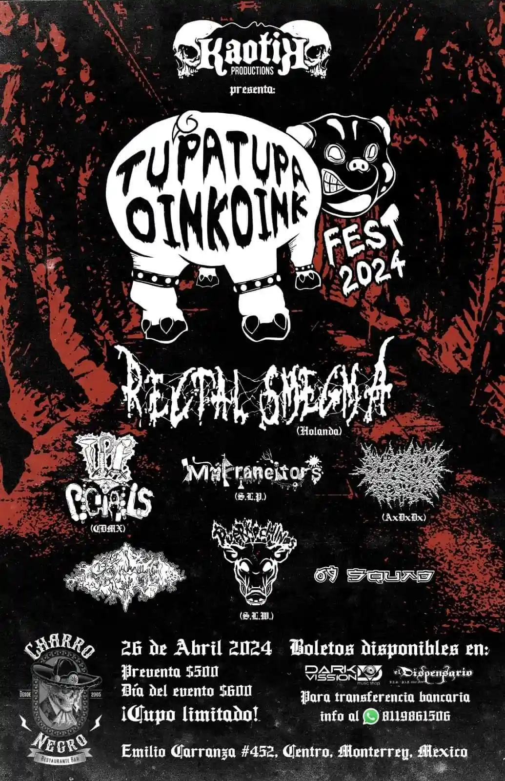 Poster del evento TupaTupa OinkOink Fest